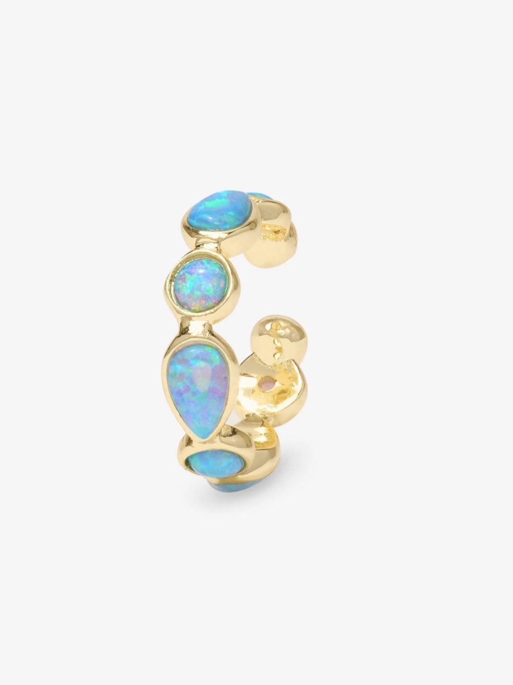 NWT Melinda Maria Gold/Blue Opal “Isla Cuff